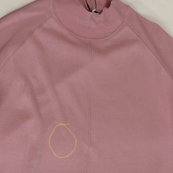 NWT Ted Baker Women's Popilia Mock Neck Knit Pink/White Sweater,TB 5, Disclaimer - Picture 12 of 13